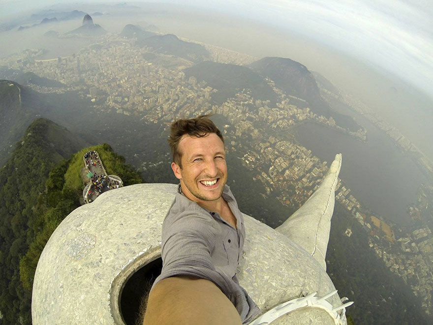 Can You Guess Where This Guy Is? Most Insane Selfie Ever.